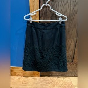Darling brand wool skirt in forest green. Size medium.